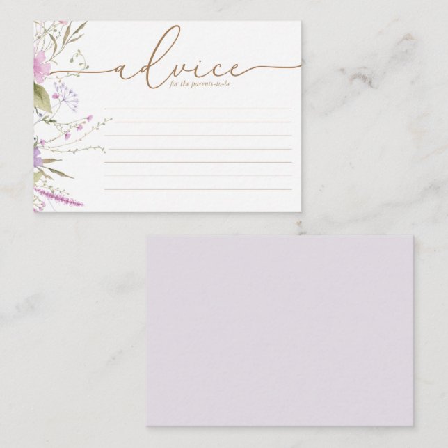 Wildflower Meadow | Tarjeta de asesoramiento de Ba (Anverso / Reverso)