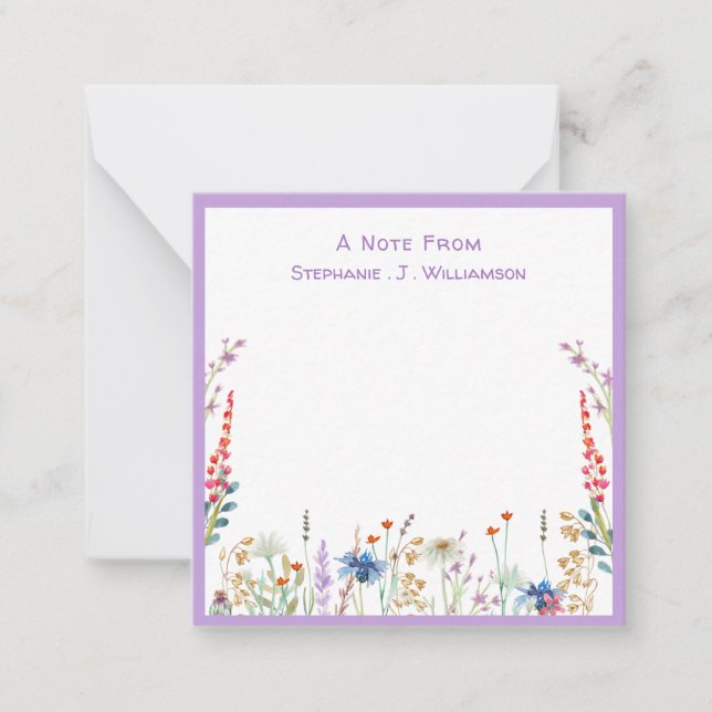 Wildflower Personalizado Una nota de (Anverso)