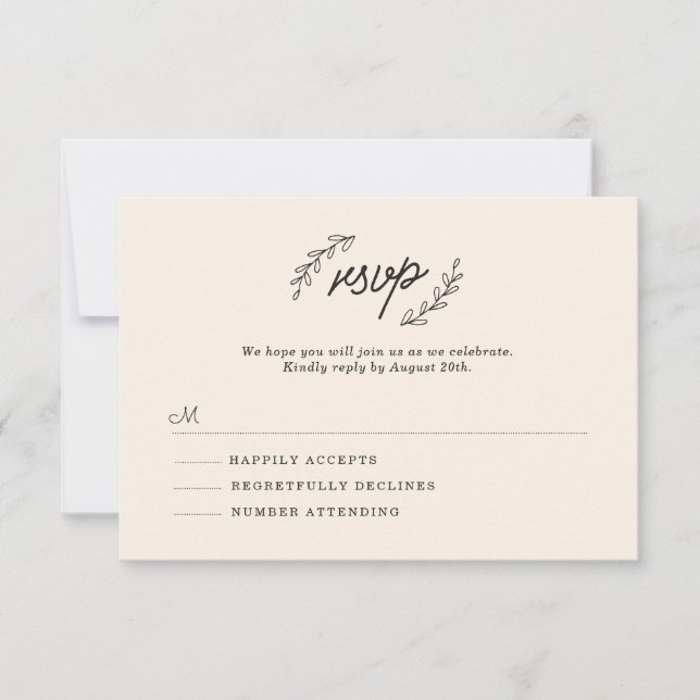 Wildflower RSVP (Anverso)