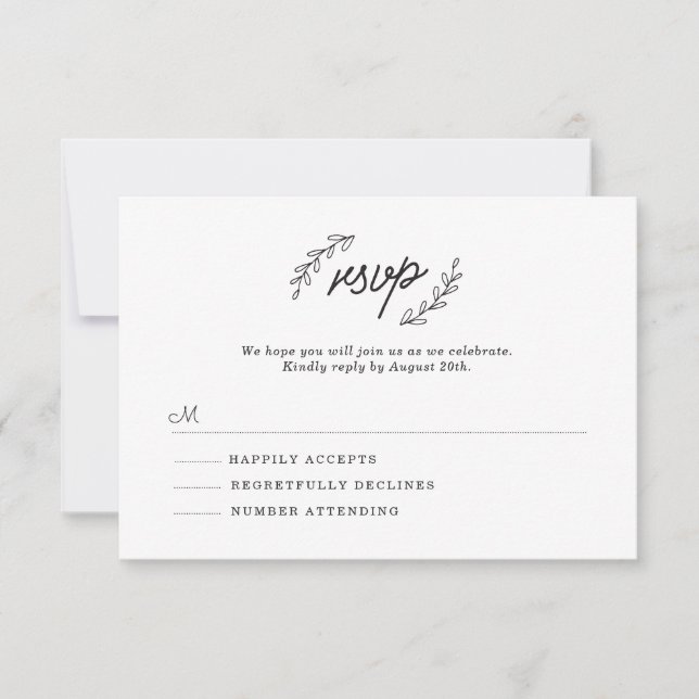 Wildflower RSVP (Anverso)