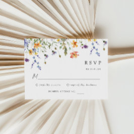 Wildflower Wedding RSVP Card