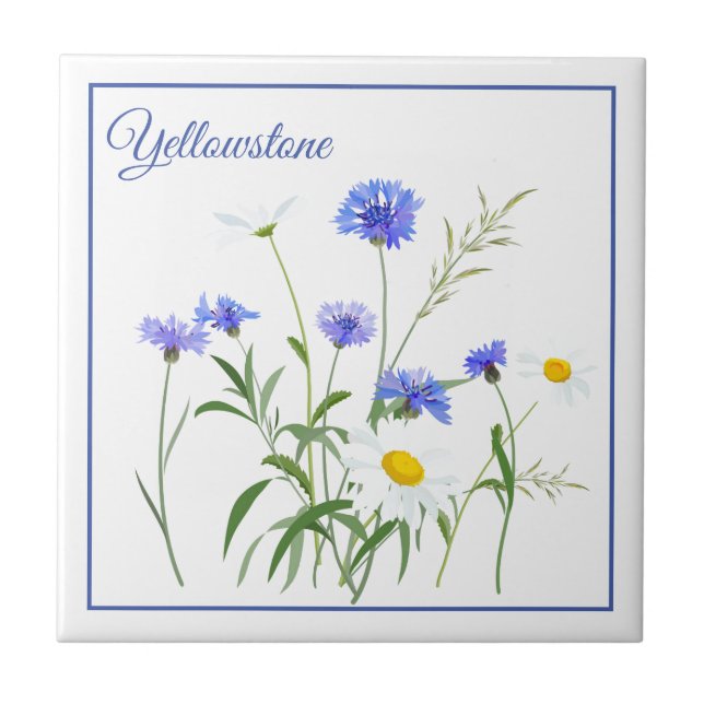 Wildflowers de Trivet-Yellowstone de la teja (Frente)