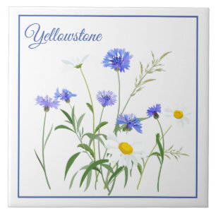 Wildflowers de Trivet-Yellowstone de la teja