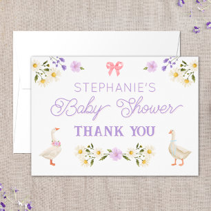 Wildflowers Geese Baby Shower Gracias