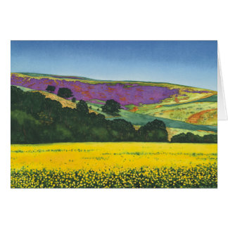 Wildflowers sobre la garganta del río Columbia