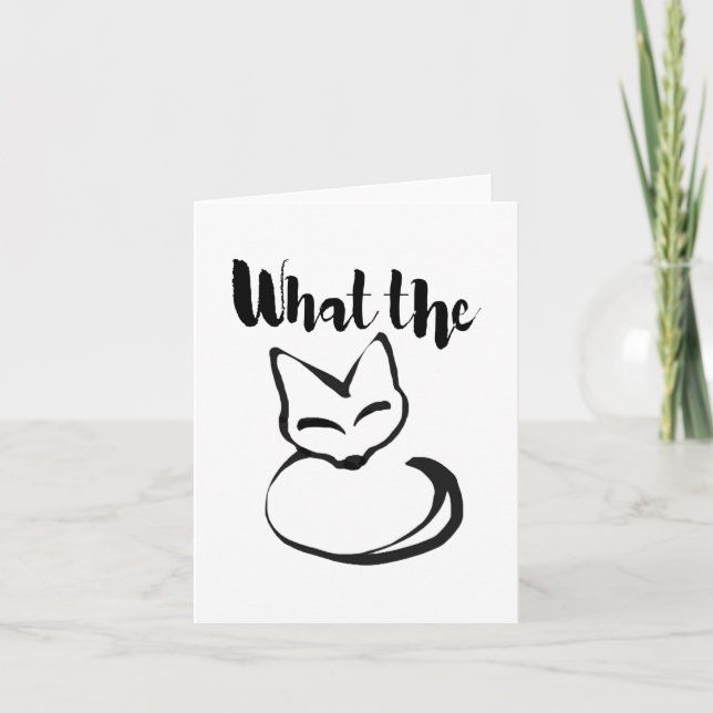 Wildly Punny — What the Fox? Minimalist Pun Art (Anverso)
