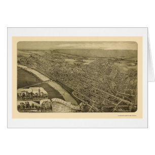 Wilkes-Barra, mapa panorámico del PA - 1889