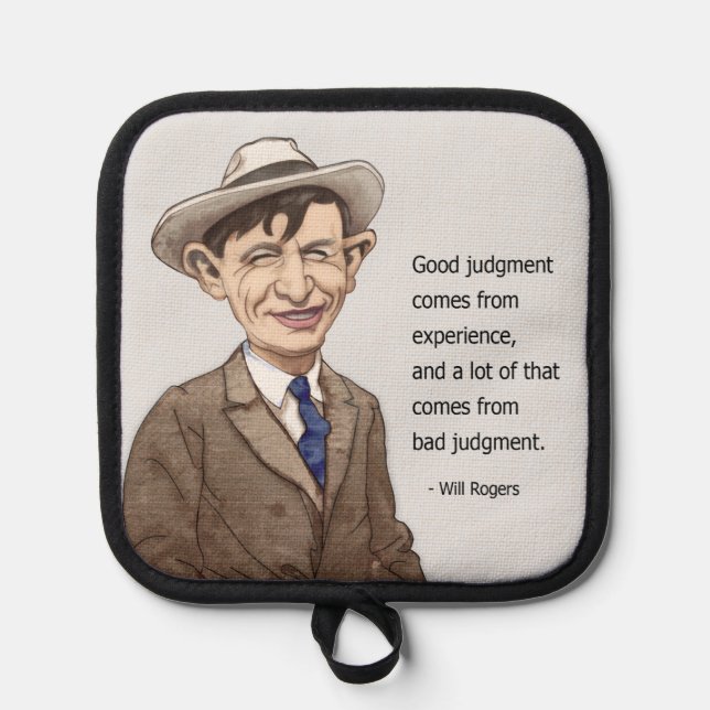 Will Rogers cita a Pot Holders (Anverso)