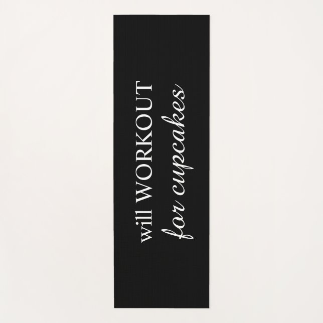 Will WOROUT for Cupcakes Yoga Mat (Anverso)