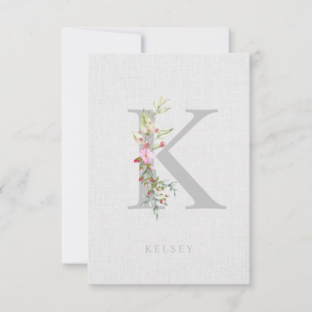 Will You Be My Junior Bridesmaid Delicate Initial (Anverso)