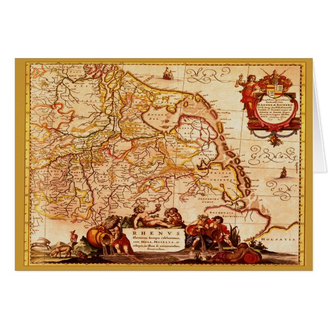 Willem Janszoon Blaeu Colección de mapas de Aleman (Anverso (Horizontal))