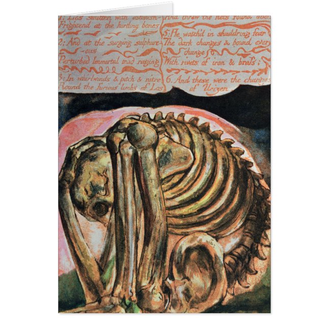 William Blake | La creación de Urizen en material (Frente)