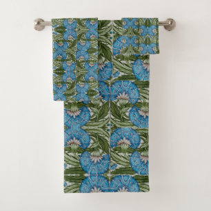William De Morgan Vintage Flores Motifs Blue