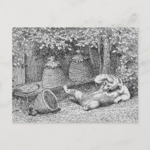 William H. Beard - Bear Stung por abejas postal