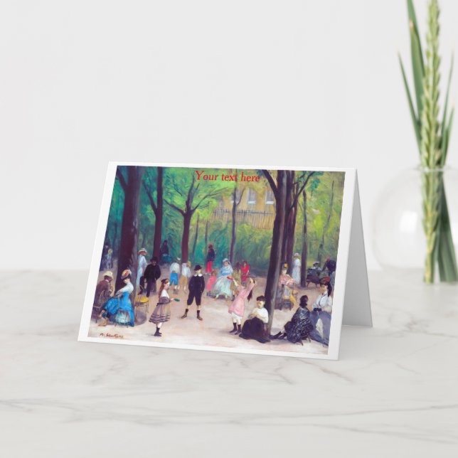 William James Glackens Tarjeta de agradecimiento (Anverso)