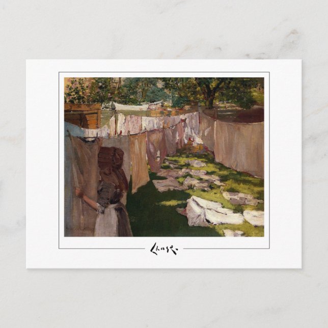 William Merritt Chase #53 - Postal Bella Artes (Anverso)