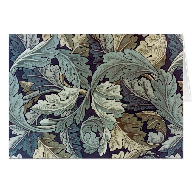 William Morris Acanthus Wallpaper Leaves (Anverso (Horizontal))