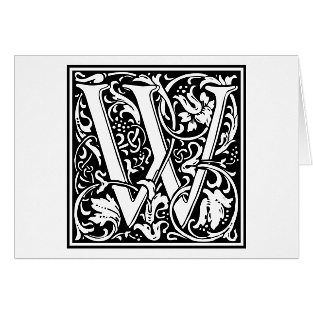William Morris Alphabet "W" (Anverso (Horizontal))