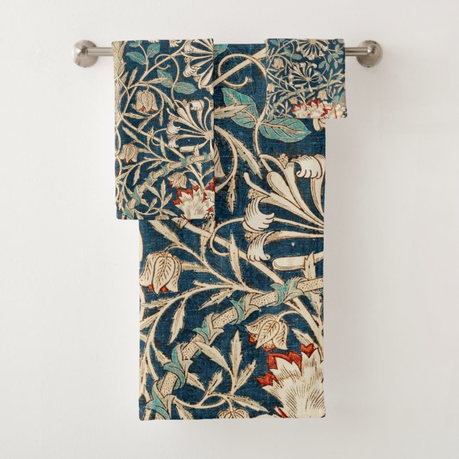 William Morris Antique Honeysuckle Floral (In situ)