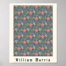 William Morris arte nuevo diseño de flores verde