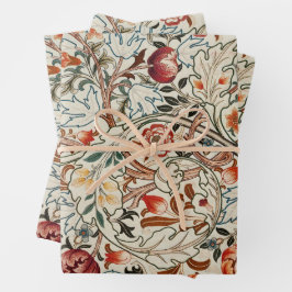 William Morris arte papel de envoltura floral colo
