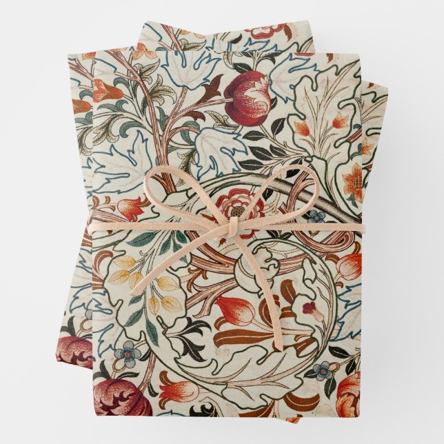 William Morris arte papel de envoltura floral colo (In situ)