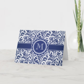 William Morris azul y blanco elegante floral