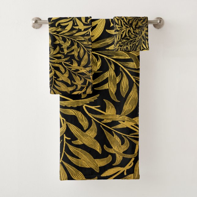 William Morris Black And Gold Willow Bough (In situ)