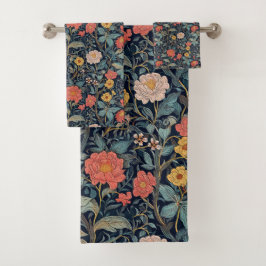 William Morris Blue Teal Arts & Crafts Floral