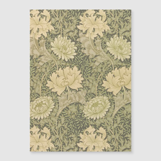 William Morris Chrysanthemum Sage Flower (Anverso)