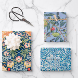 William Morris combinación botánica Papel de envol