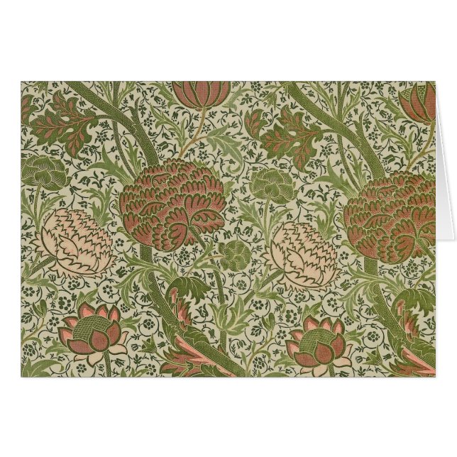 William Morris Cray Sage Flor Floral Botánica (Anverso (Horizontal))