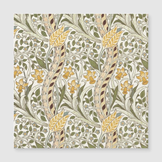 William Morris Daffodil Garden Flor Classic Bota (Anverso)