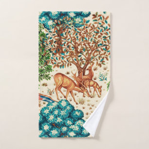 William Morris Deer por un Brook Beige y un Green