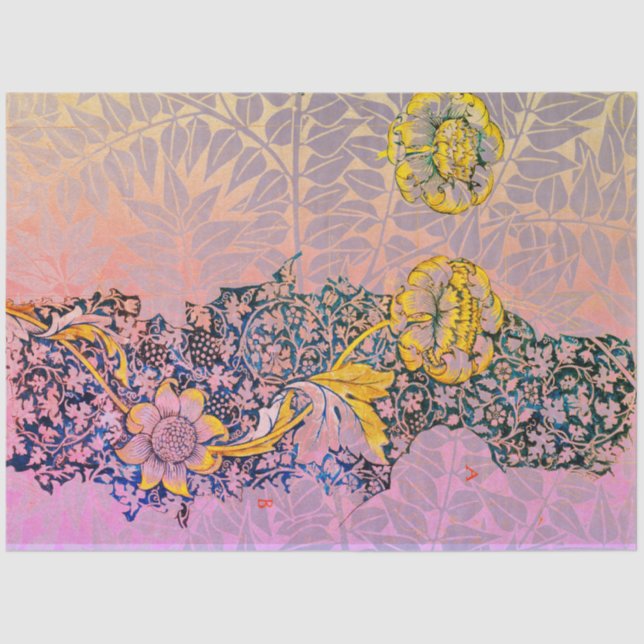 William Morris FLORES Y ABANDONA papel (Anverso)