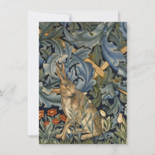 William Morris Forest Rabbit Floral Art Nouveau