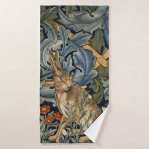 William Morris Forest Rabbit Floral Art Nouveau