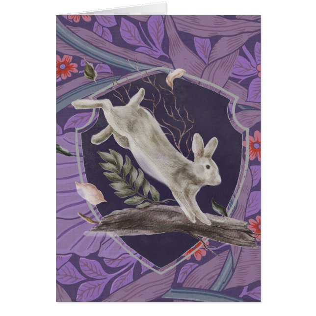 William Morris Forest Rabbit Floral Art Nouveau (Frente)