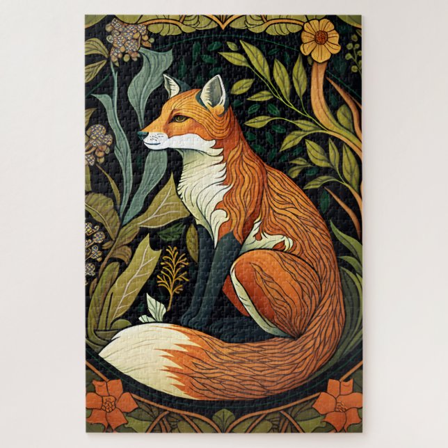 William Morris Fox Jigsaw Puzzle (Vertical)