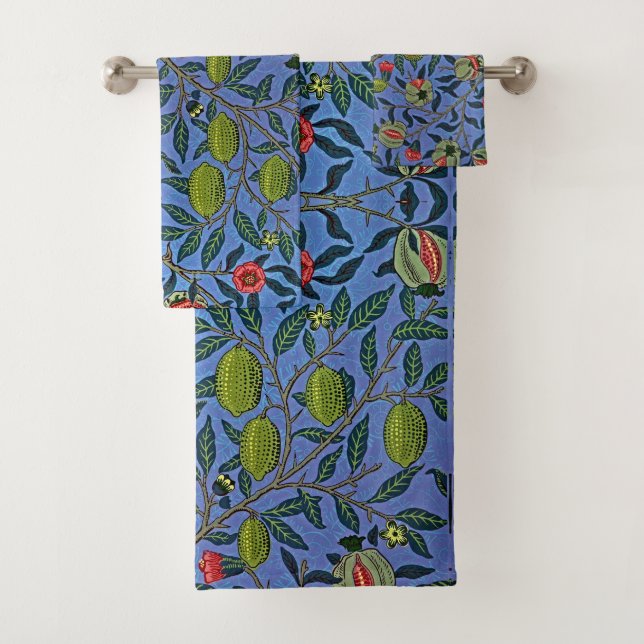 William Morris Fruit Pomegranate Peach Lemon Blue (In situ)