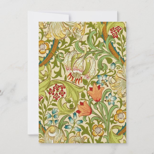 William Morris Golden Lily Vintage Pre-Raphaelite (Anverso)