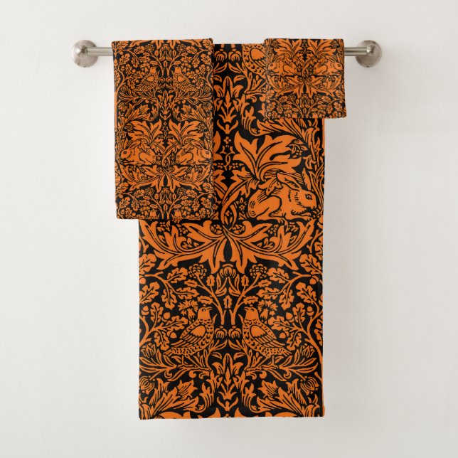 William Morris Hermano Conejo Negro Patrón Rust (In situ)