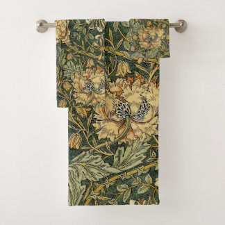 William Morris Honeysuckle Green Floral
