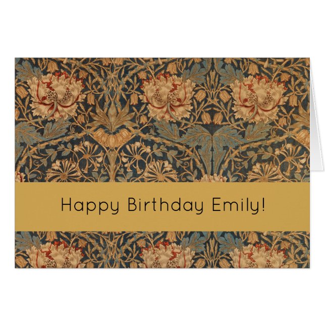 William Morris Honeysuckle Rich Wallpaper (Anverso (Horizontal))