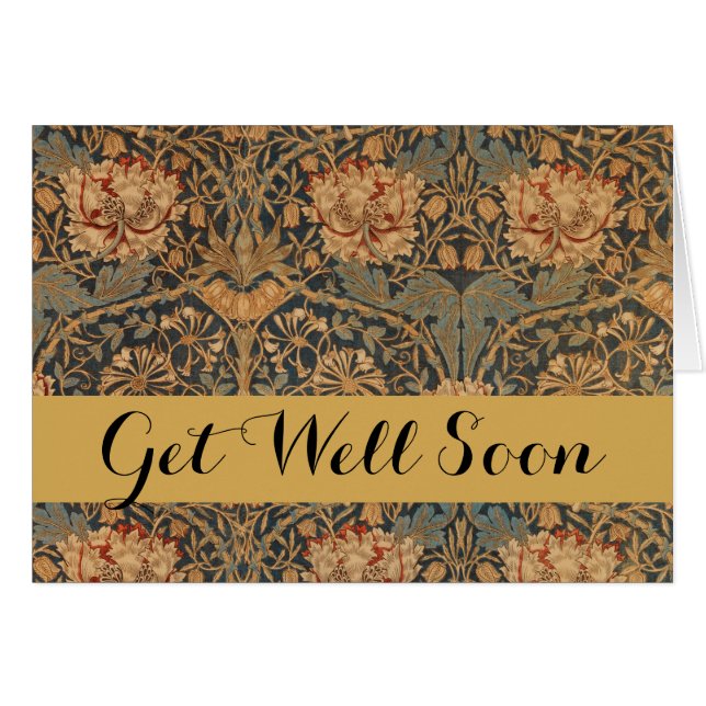 William Morris Honeysuckle Rich Wallpaper (Anverso (Horizontal))