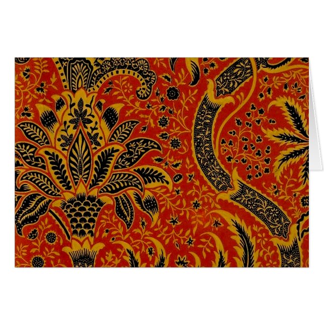 William Morris India Red Floral (Anverso (Horizontal))