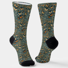 William Morris inspiró calcetines de mariposa