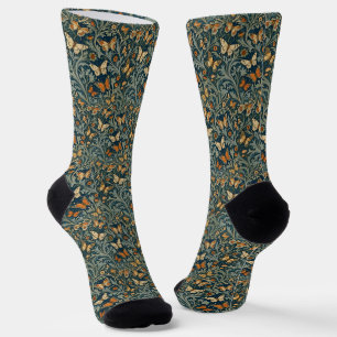 William Morris inspiró calcetines de mariposa