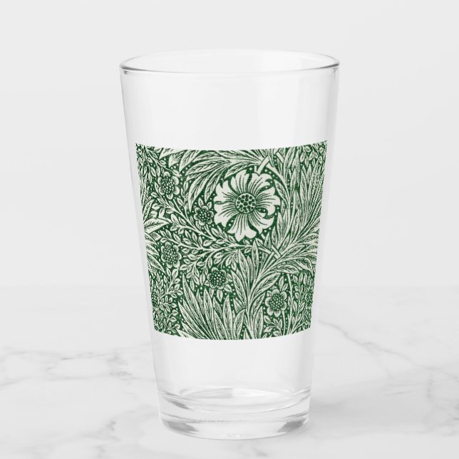 william morris marigold flor floral verde (Anverso)