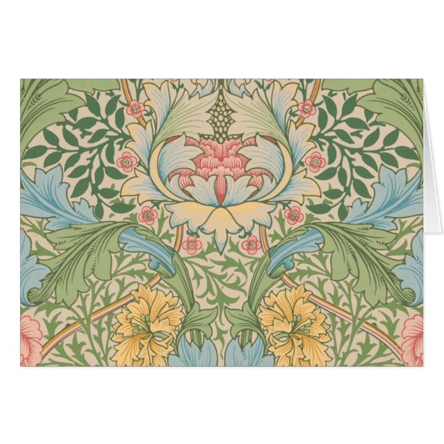 William Morris Myrtle Flor Floral Botánica (Anverso (Horizontal))